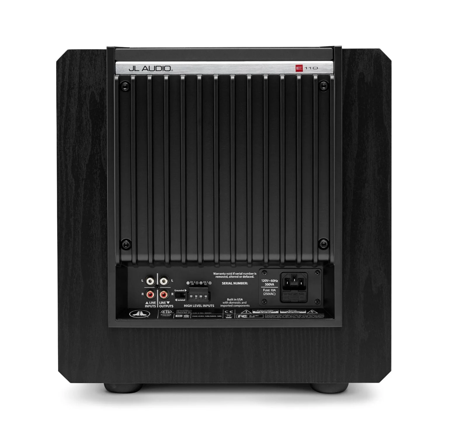 JL Audio E-Sub e110 10 Inch Powered Subwoofer - Image 9