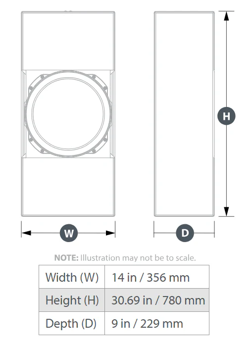 JL Audio Fathom Custom Theater Subwoofer - Single 13.5" Subwoofer, 9" Deep - Image 3