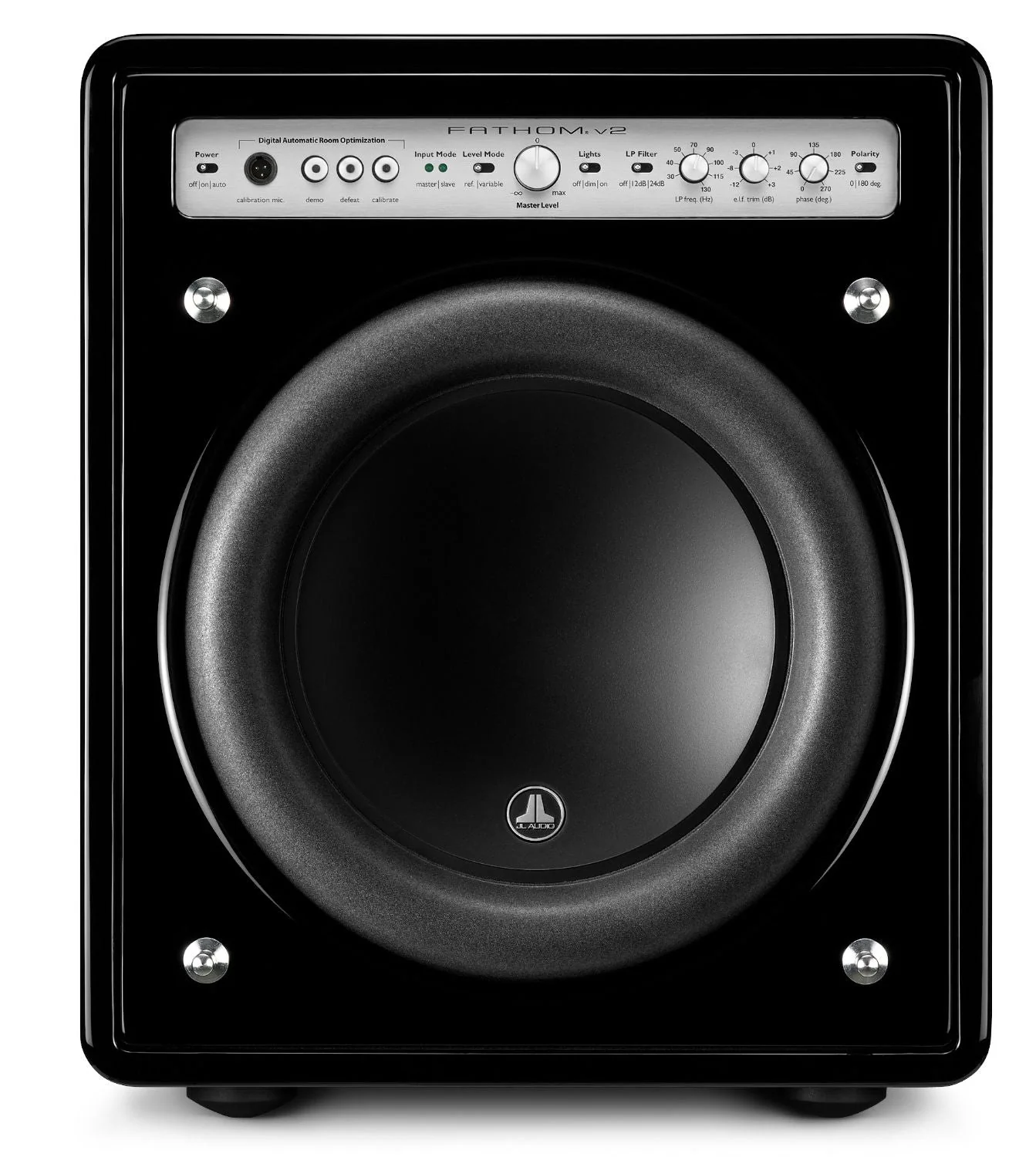 JL Audio Fathom f110v2 10 Inch Powered Subwoofer (Black Gloss) - Image 3
