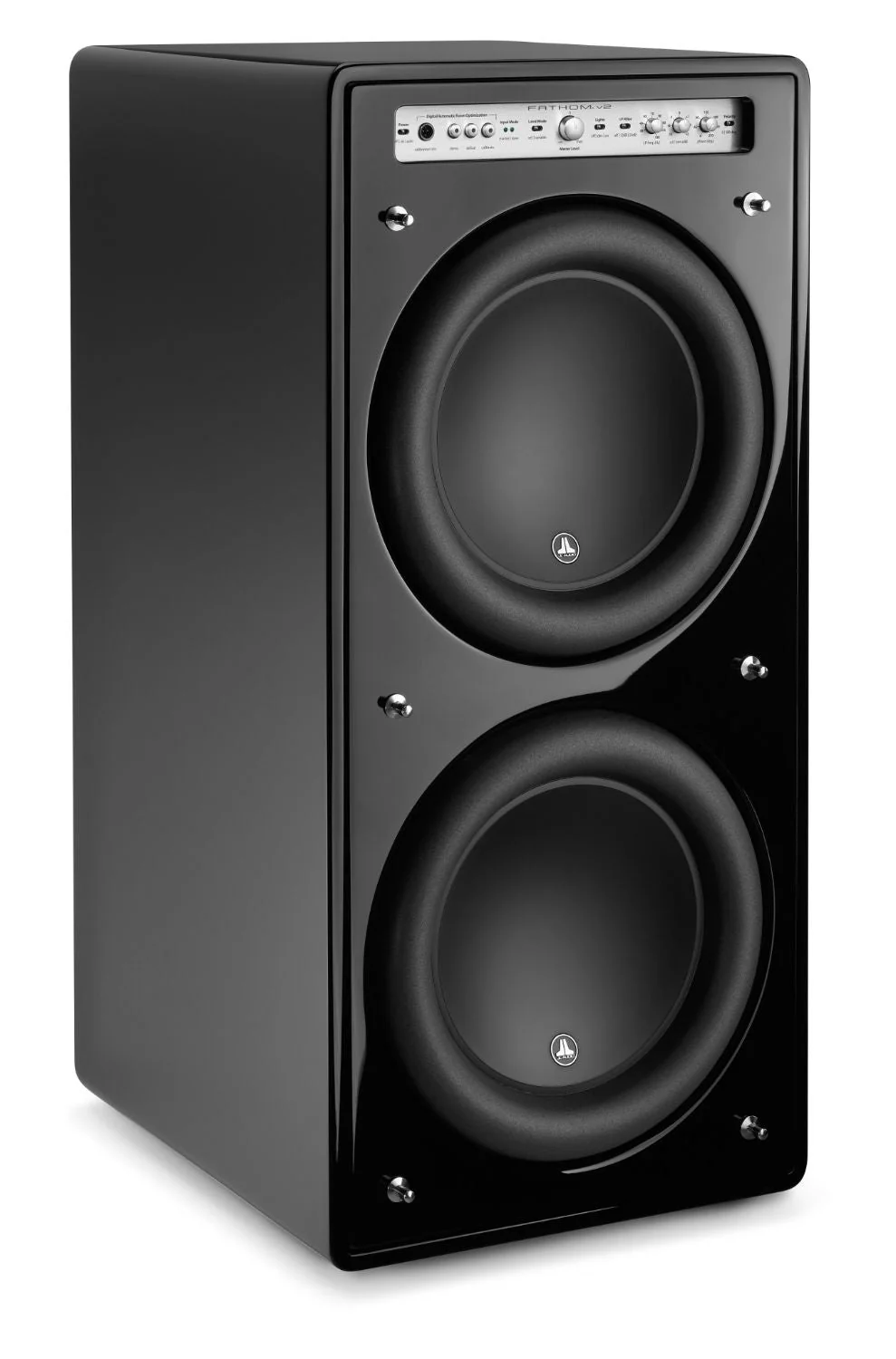 JL Audio Fathom f212v2 Dual 12 Inch Powered Subwoofer (Black Gloss)