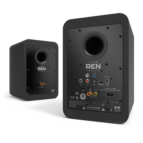 Kanto REN 200W Powered Bookshelf Speakers (Pair) - Image 3