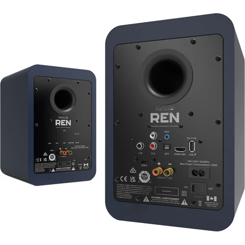 Kanto REN 200W Powered Bookshelf Speakers (Pair) - Image 7