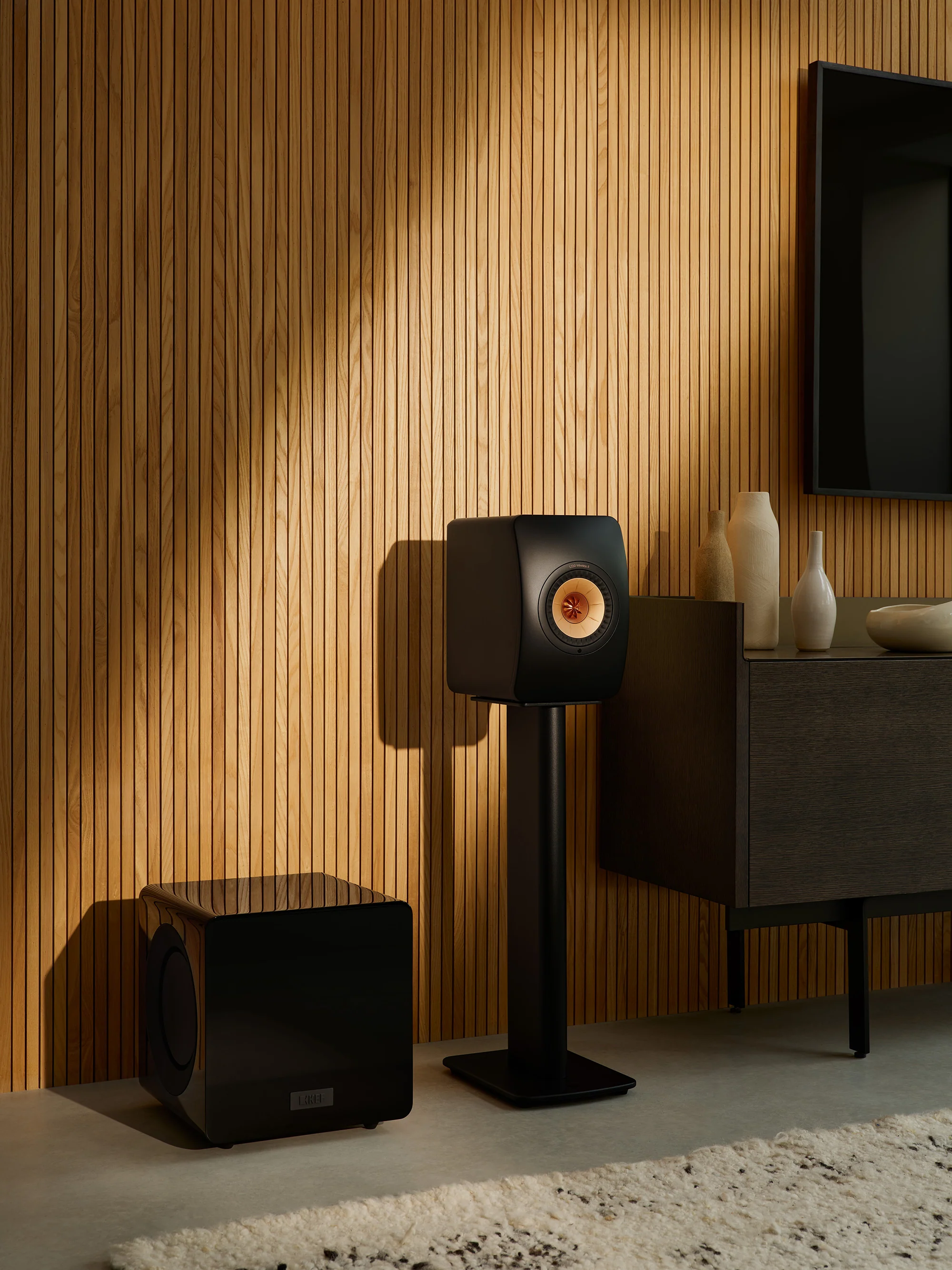 KEF KC92 Force-Cancelling Subwoofer Bundle with KW1 Wireless Subwoofer Adapter Kit - Image 13