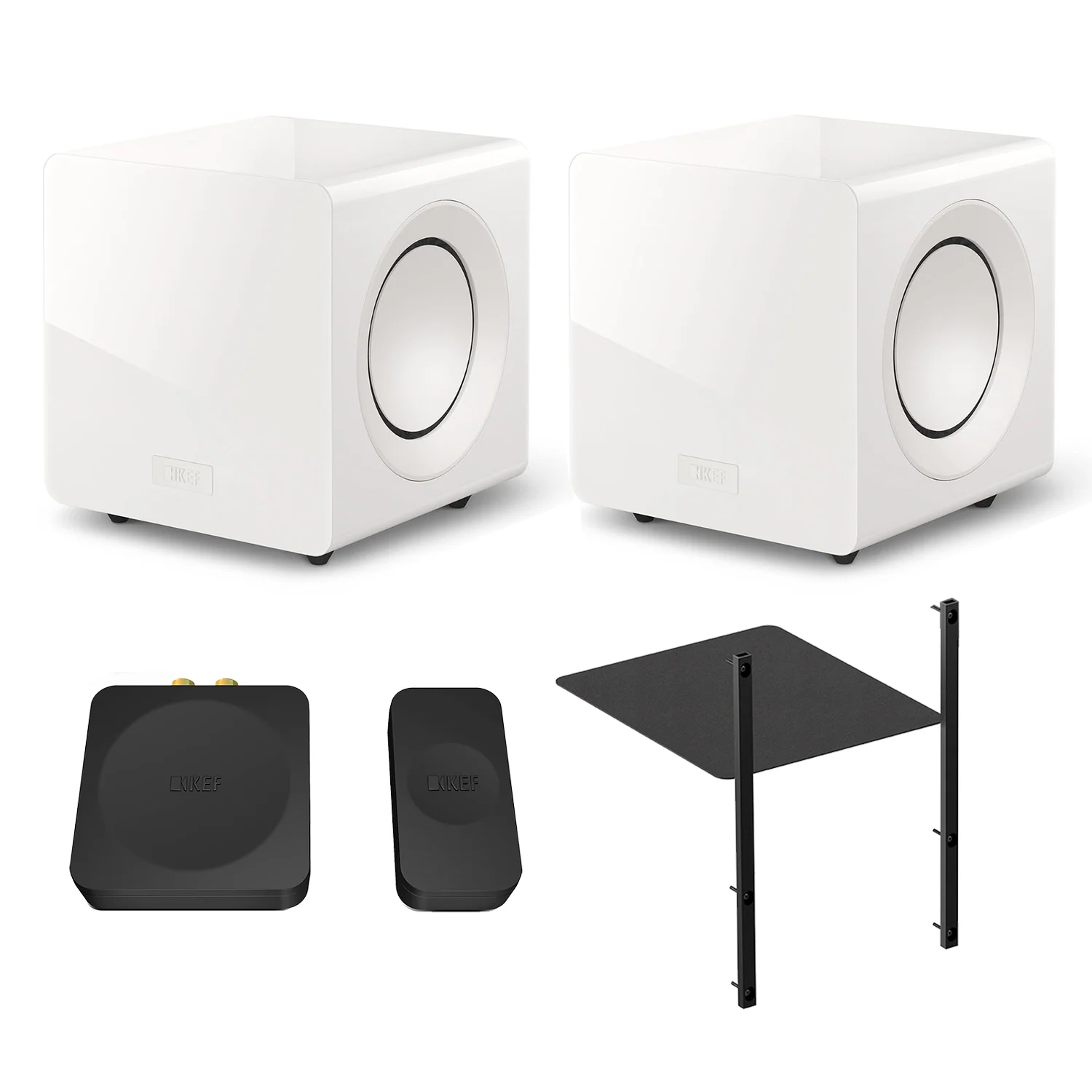 KEF KC92 Force-Cancelling Subwoofer Bundle with Stacking & Wireless Kit - Image 2