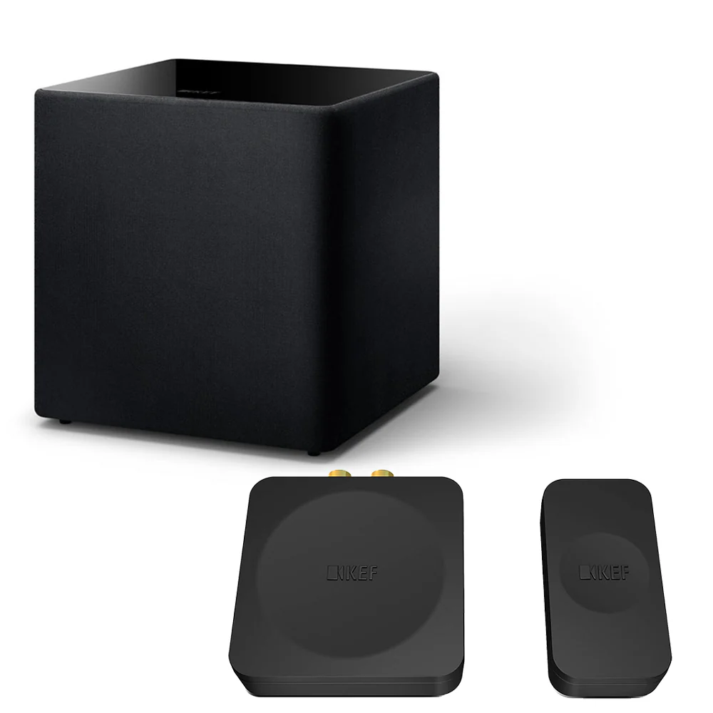 KEF KUBE 12 MIE Subwoofer Bundle with KW1 Wireless Subwoofer Adapter Kit
