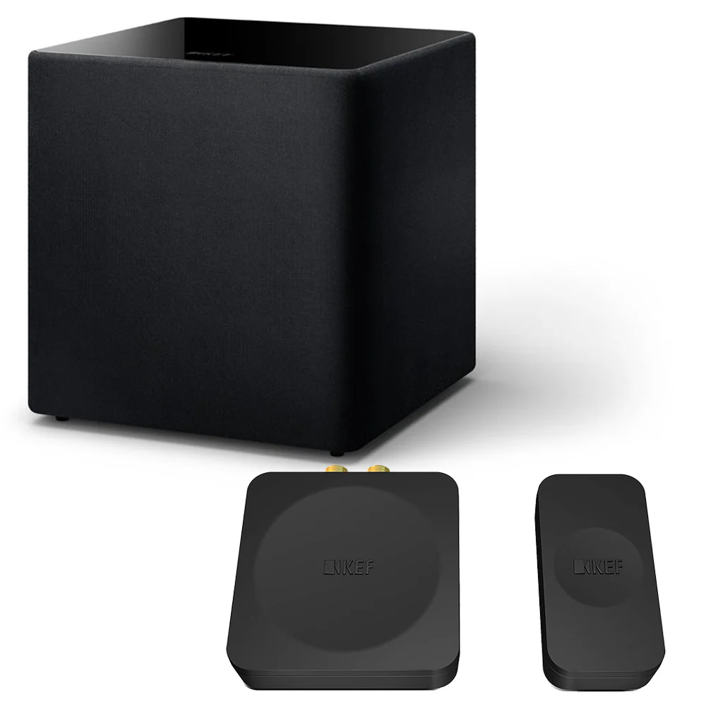 KEF KUBE 15 MIE Subwoofer Bundle with KW1 Wireless Subwoofer Adapter Kit