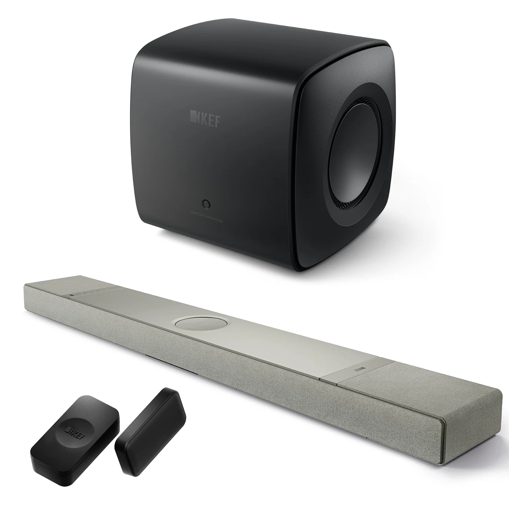 KEF XIO 5.1.2 Soundbar Bundle with KC62 Subwoofer & KW2 BT Receiver - Image 2