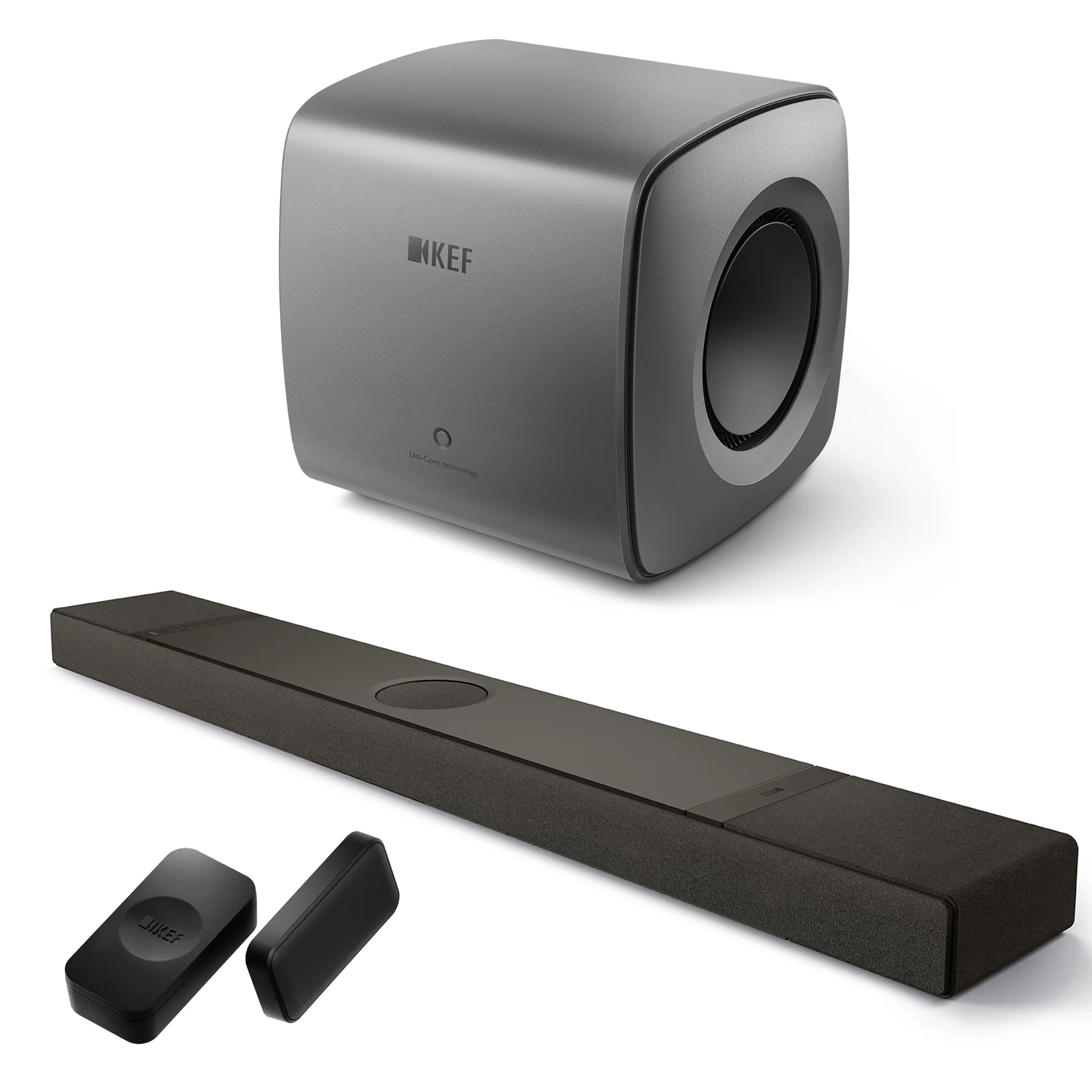 KEF XIO 5.1.2 Soundbar Bundle with KC62 Subwoofer & KW2 BT Receiver - Image 3