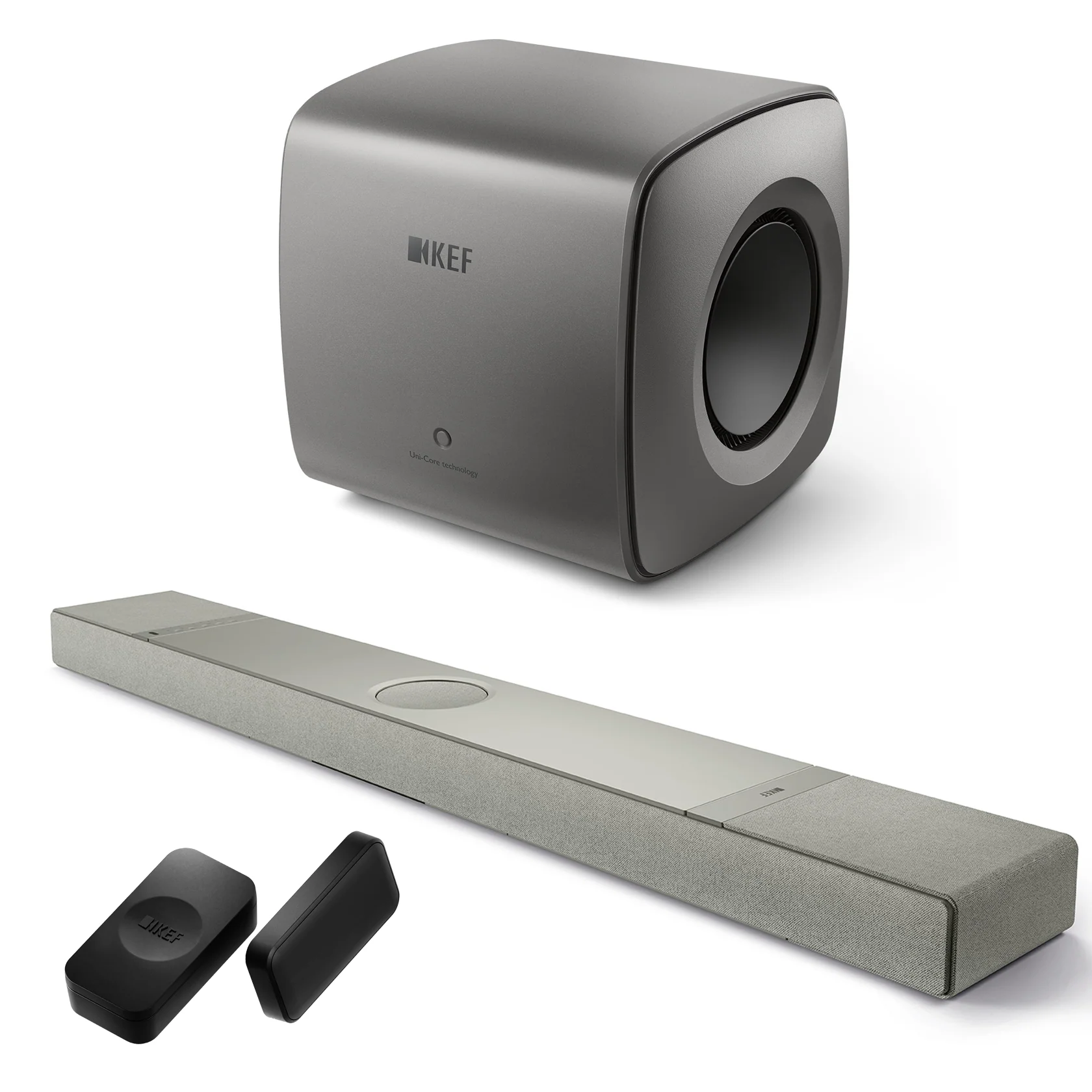 KEF XIO 5.1.2 Soundbar Bundle with KC62 Subwoofer & KW2 BT Receiver - Image 4