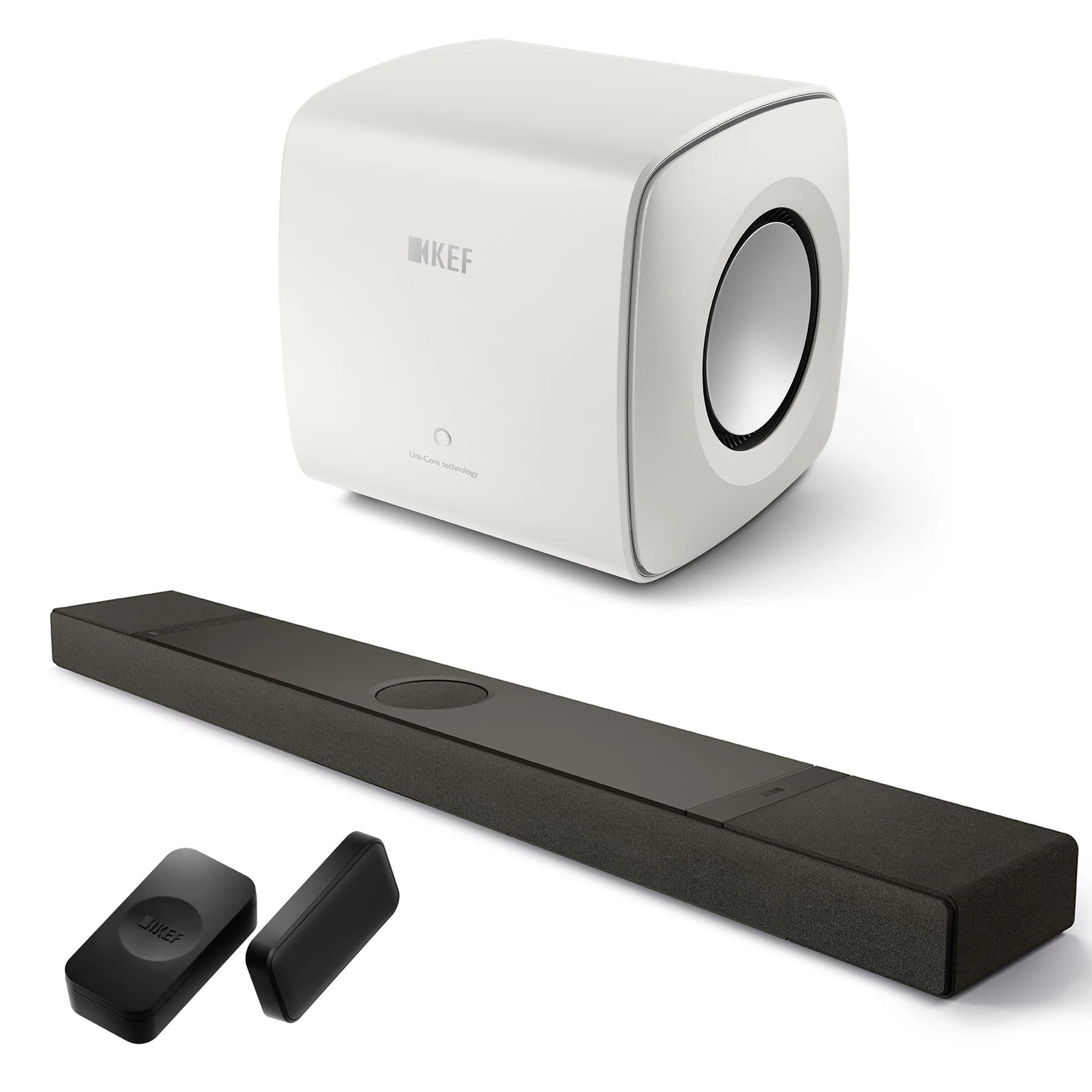 KEF XIO 5.1.2 Soundbar Bundle with KC62 Subwoofer & KW2 BT Receiver - Image 5