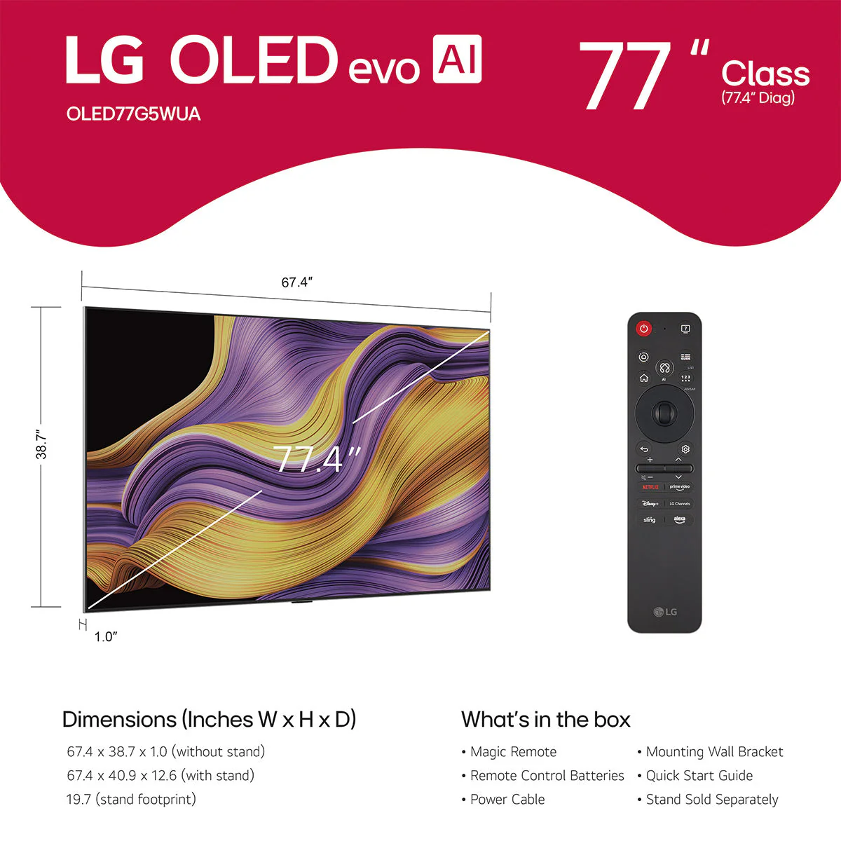 LG OLED evo AI G5 77 Inch 4K Smart TV - Image 8