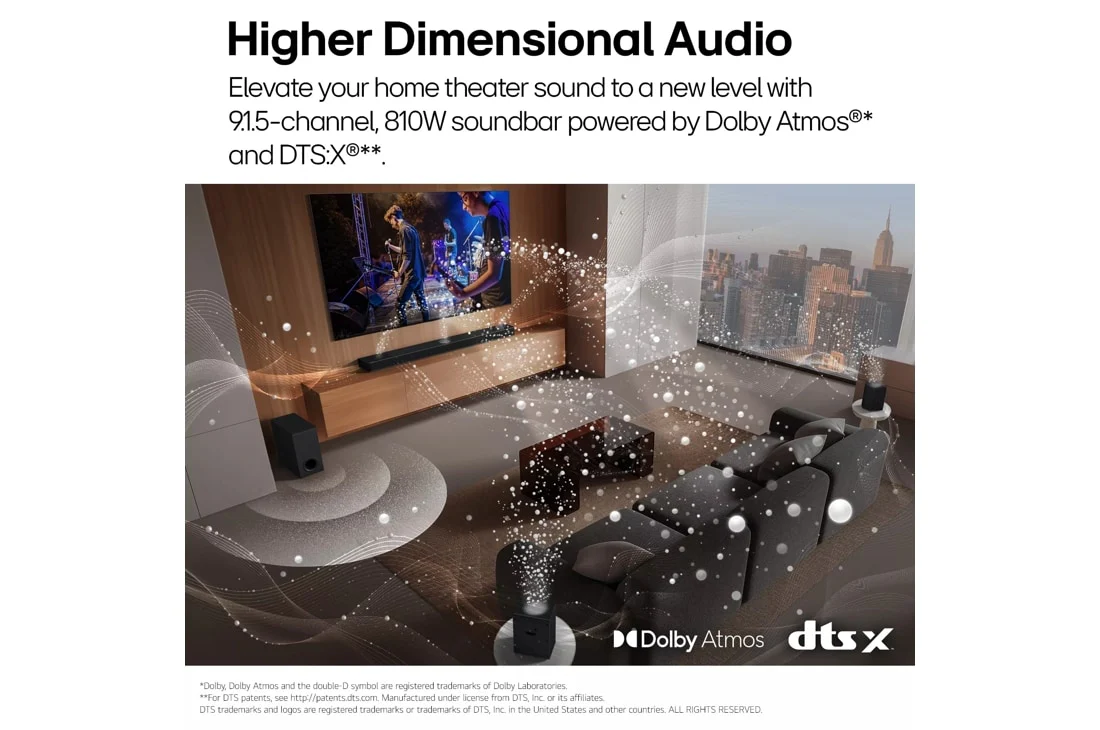 LG S95TR Soundbar for TV with Wireless Dolby Atmos and Rear Speakers 9.1.5 Channel - Image 19