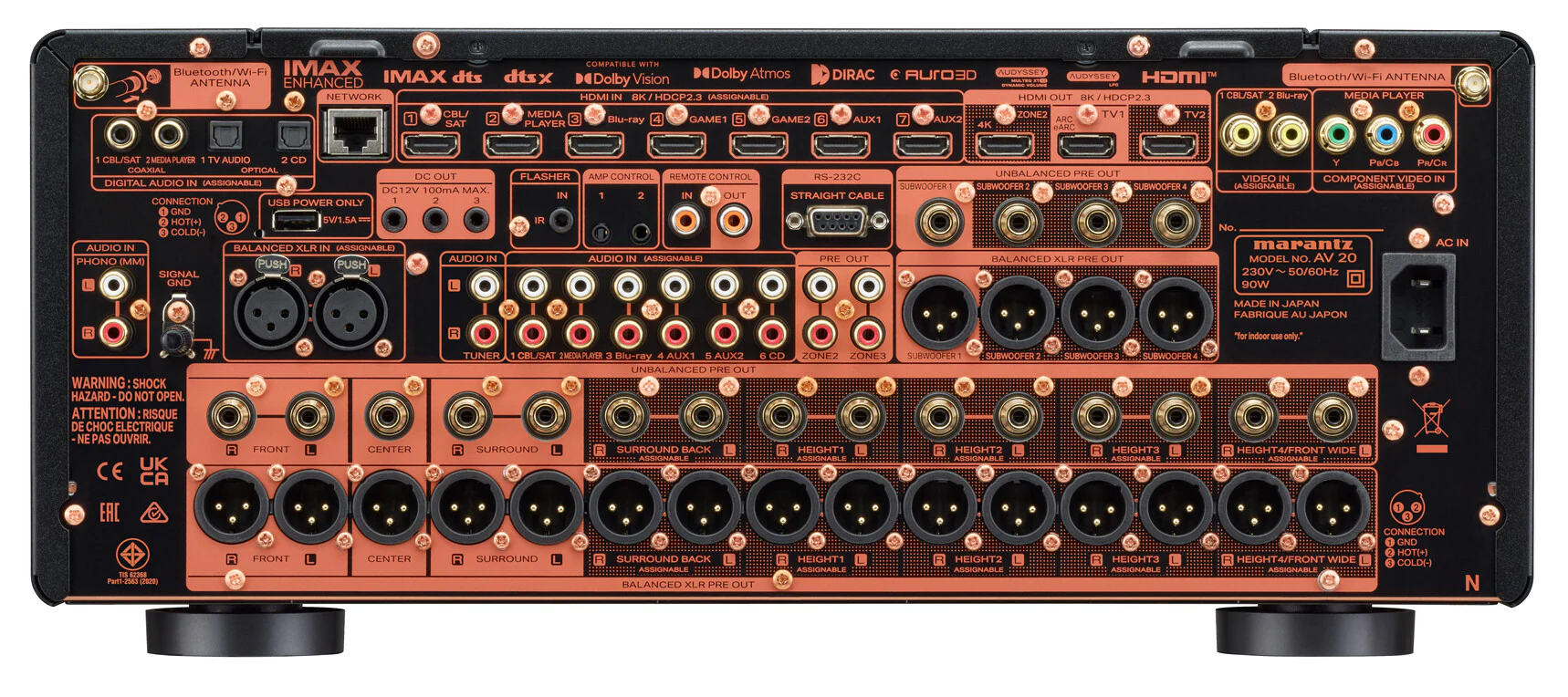Marantz AV 20 13.4 Channel Balanced AV Preamplifier (Black) - Image 4