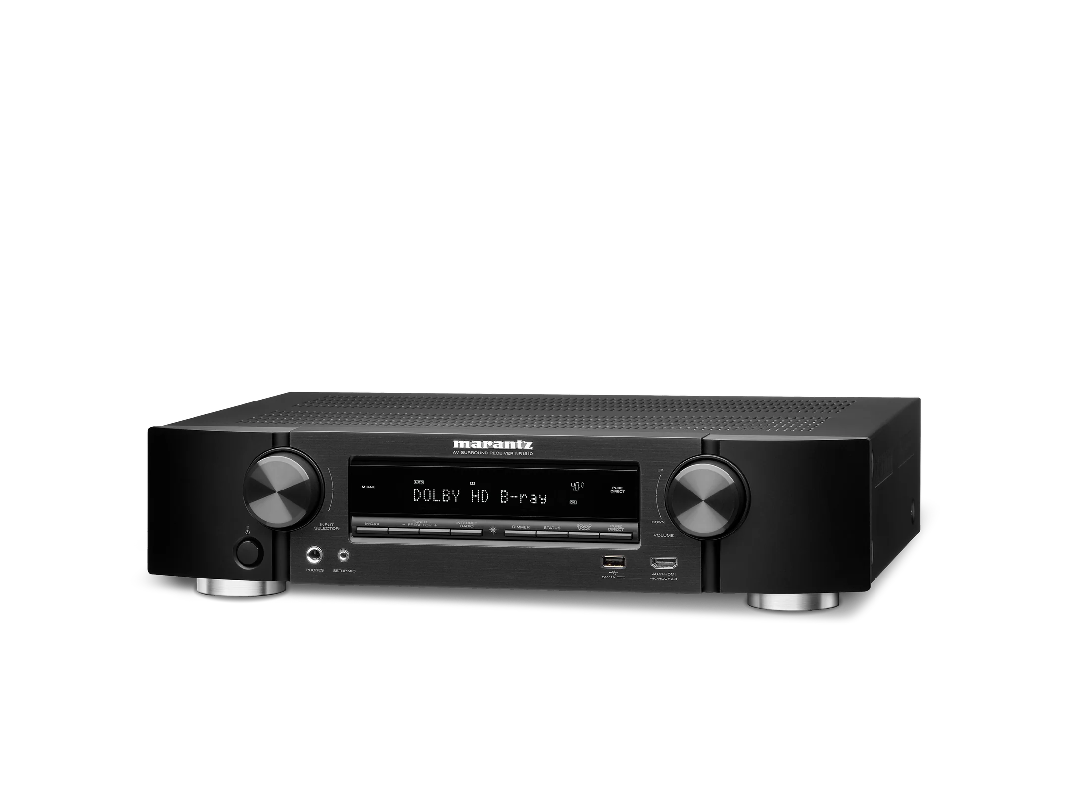 Marantz NR1510 5.2 Channel 4K Ultra Hd Slim Line AV Receiver with Heos Built-in (Black) - Image 3
