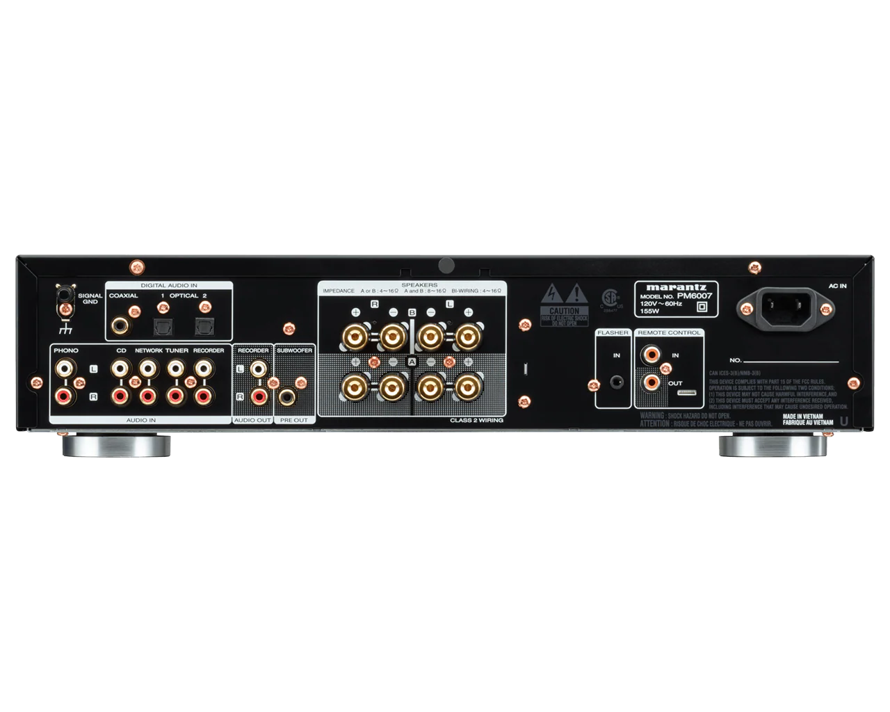 Marantz PM6007 Slim Line Integrated Stereo Amplifier with Digital Connectivity (Black) - Image 3