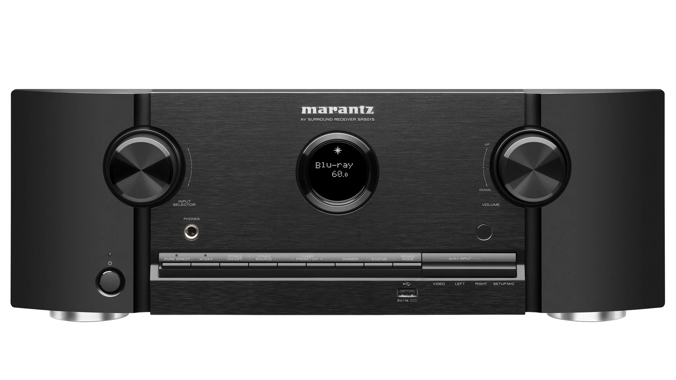 Marantz SR5015 7.2 Channel 8K AV Receiver with HEOS Built-in (Black)