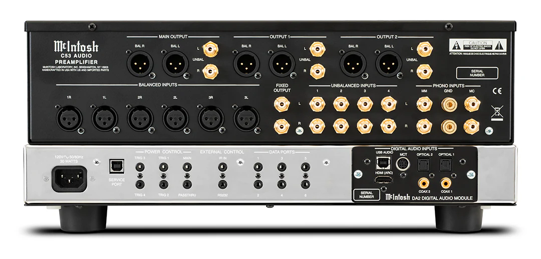 McIntosh C53 2-Channel Solid State Preamplifier (Black) - Image 3