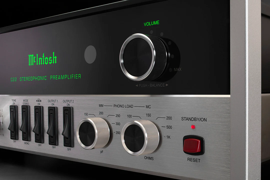 McIntosh C22 2-Channel Vacuum Tube Preamplifier Mk V (Black) - Image 11