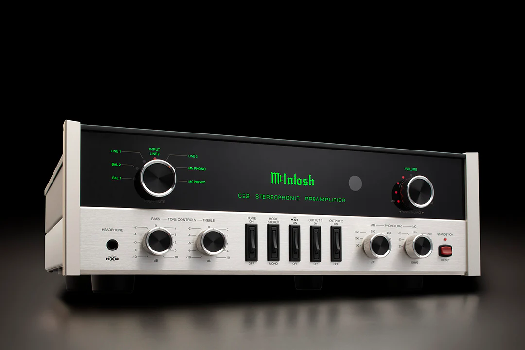 McIntosh C22 2-Channel Vacuum Tube Preamplifier Mk V (Black) - Image 12