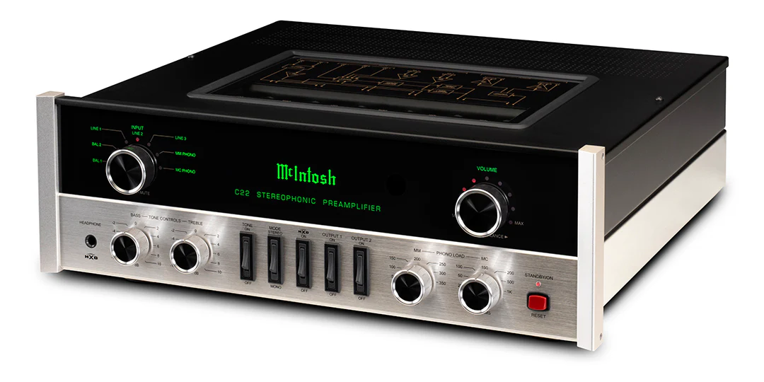 McIntosh C22 2-Channel Vacuum Tube Preamplifier Mk V (Black) - Image 2