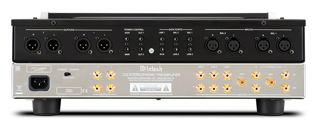 McIntosh C22 2-Channel Vacuum Tube Preamplifier Mk V (Black) - Image 4