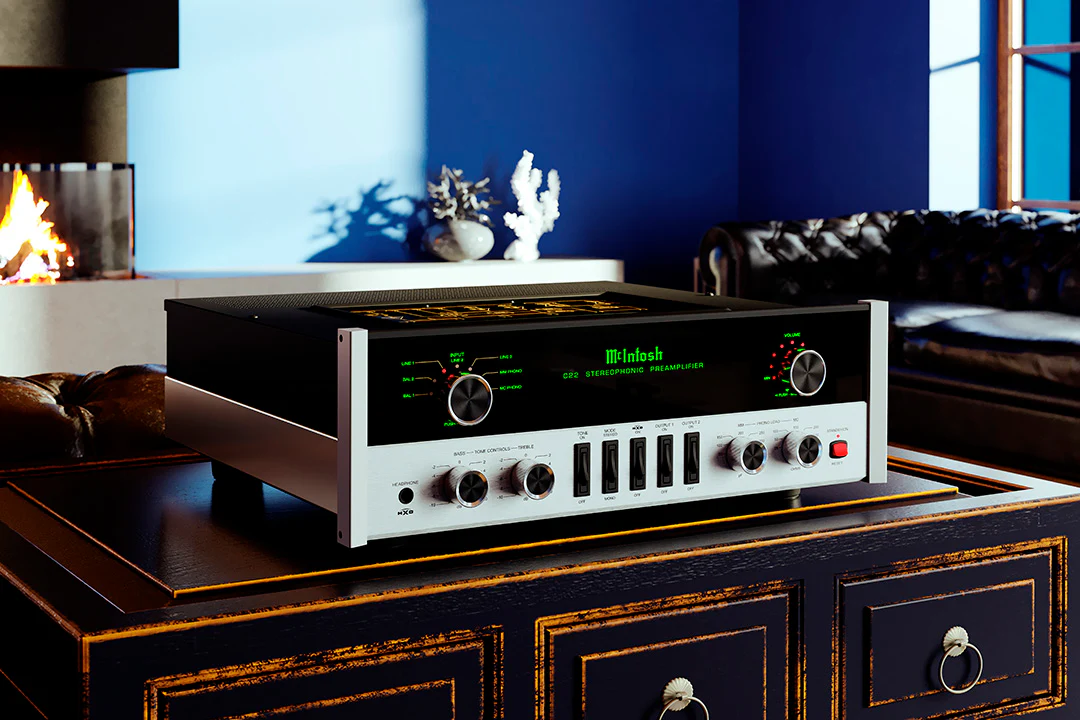 McIntosh C22 2-Channel Vacuum Tube Preamplifier Mk V (Black) - Image 6