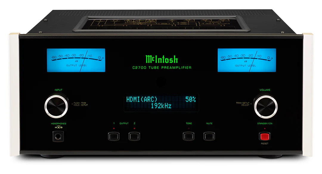 McIntosh C2700 2-Channel Vacuum Tube Preamplifier (Black)