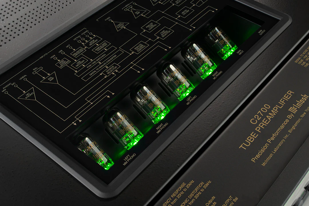 McIntosh C2700 2-Channel Vacuum Tube Preamplifier (Black) - Image 11