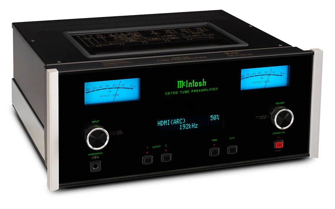 McIntosh C2700 2-Channel Vacuum Tube Preamplifier (Black) - Image 2