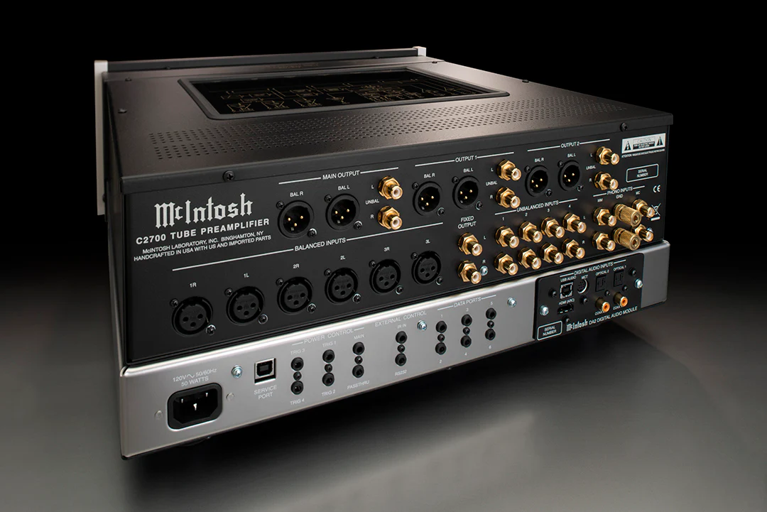 McIntosh C2700 2-Channel Vacuum Tube Preamplifier (Black) - Image 8