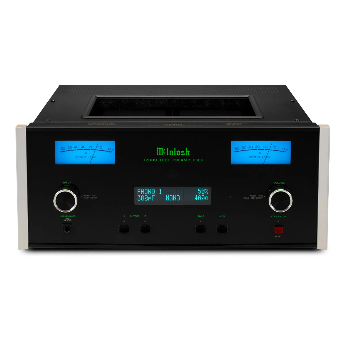 McIntosh C2800 2-Channel Vacuum Tube Preamplifier (Black)