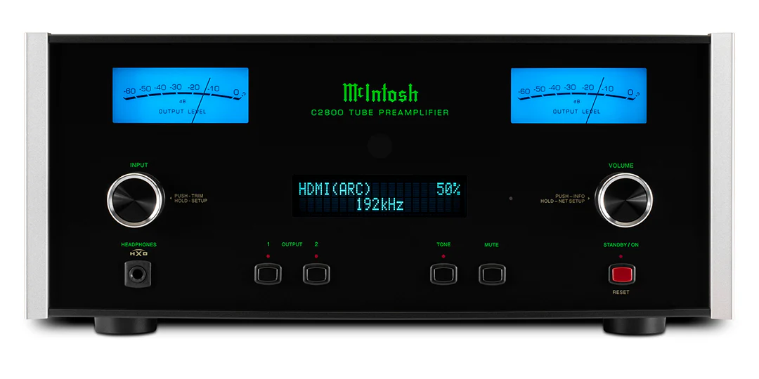 McIntosh C2800 2-Channel Vacuum Tube Preamplifier (Black) - Image 4