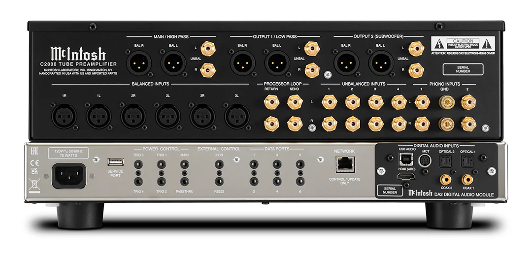 McIntosh C2800 2-Channel Vacuum Tube Preamplifier (Black) - Image 5