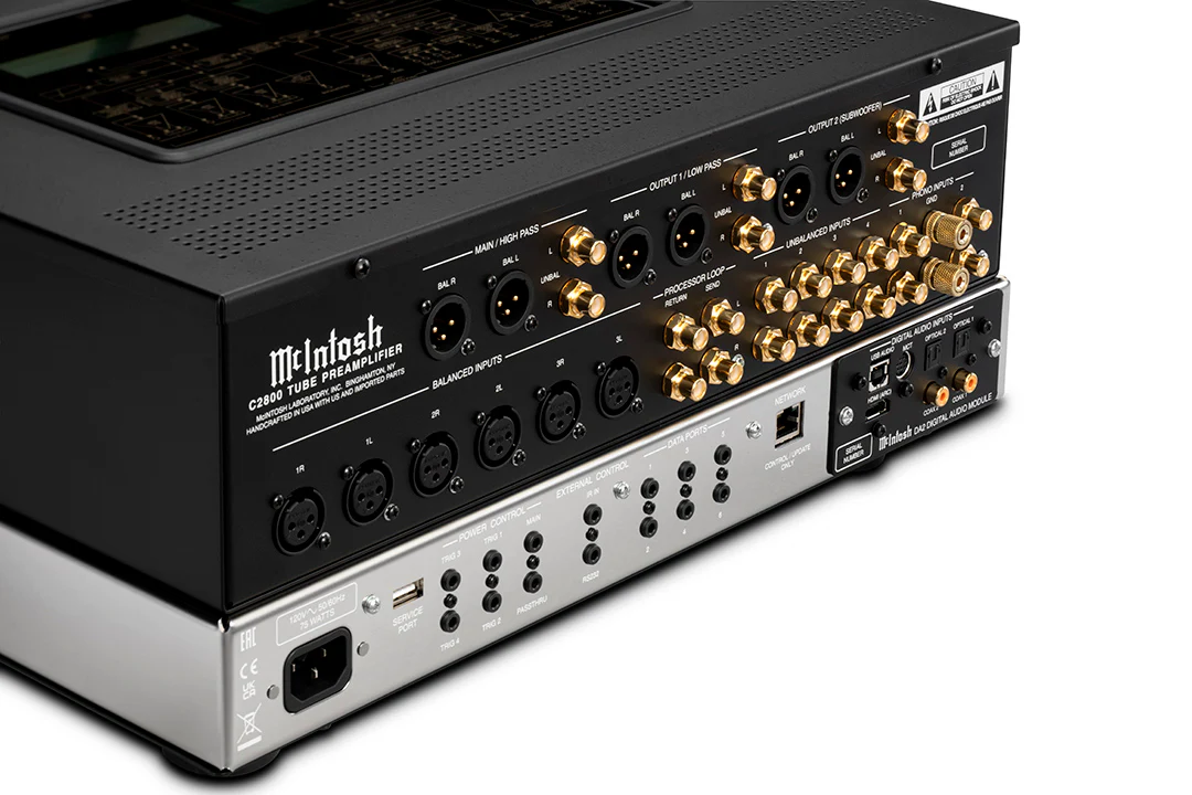 McIntosh C2800 2-Channel Vacuum Tube Preamplifier (Black) - Image 7