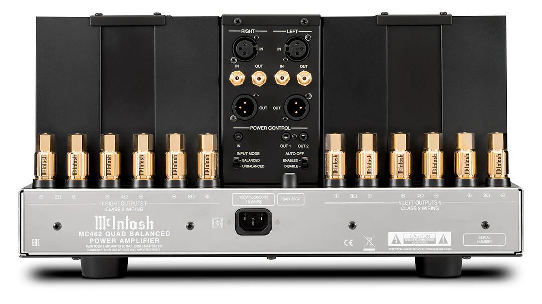McIntosh MC462 2-Channel Solid State Amplifier (Black) - Image 3