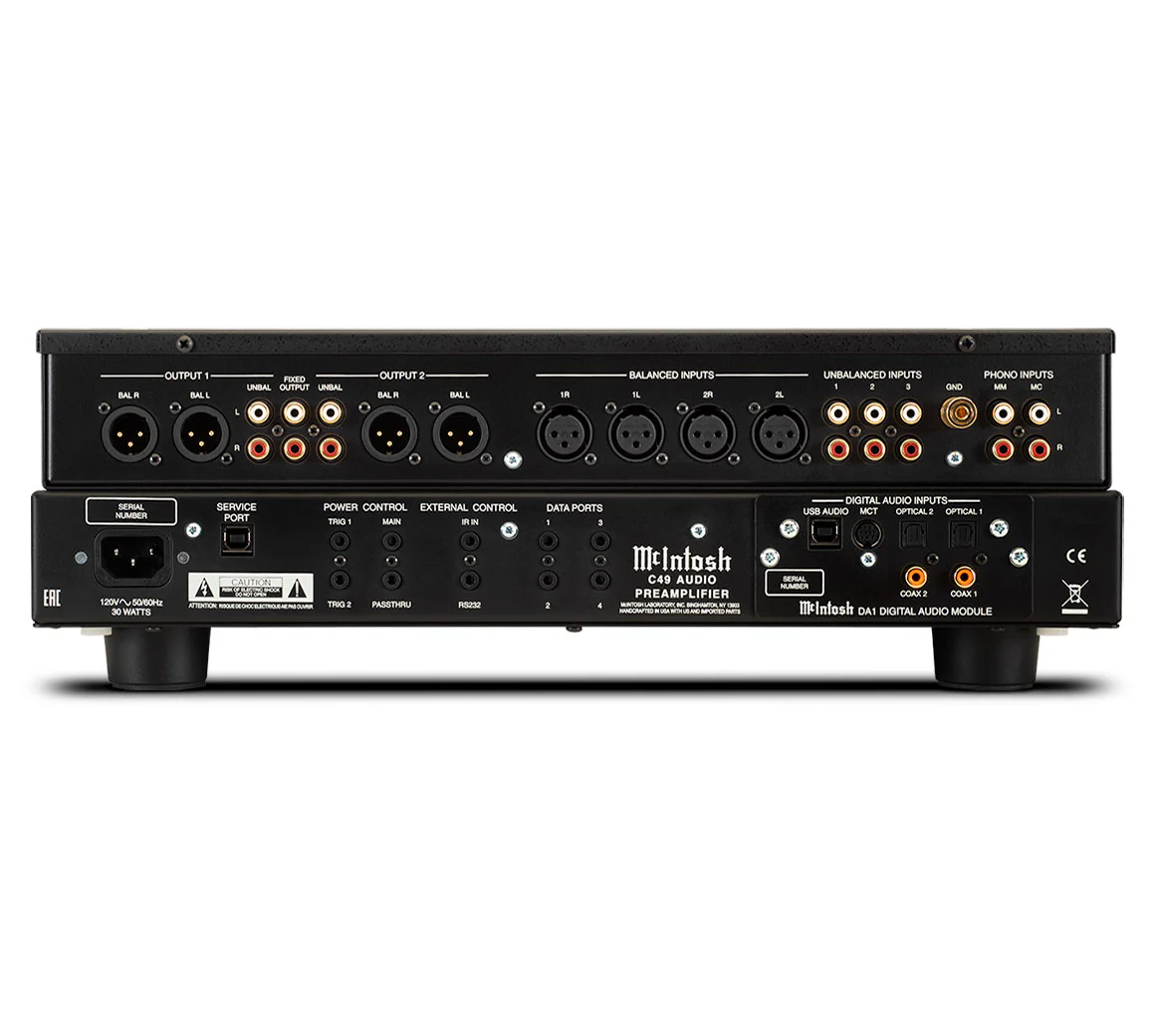 McIntosh C49 2-Channel Solid State Stereo Preamplifier (Black) - Image 5