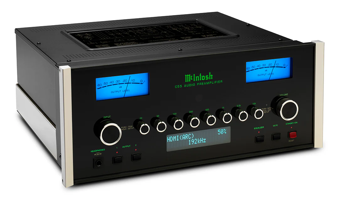 McIntosh C55 2-Channel Solid State Preamplifier (Black) - Image 2