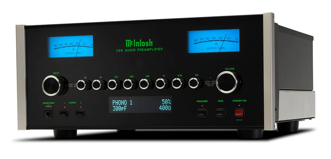 McIntosh C55 2-Channel Solid State Preamplifier (Black) - Image 3