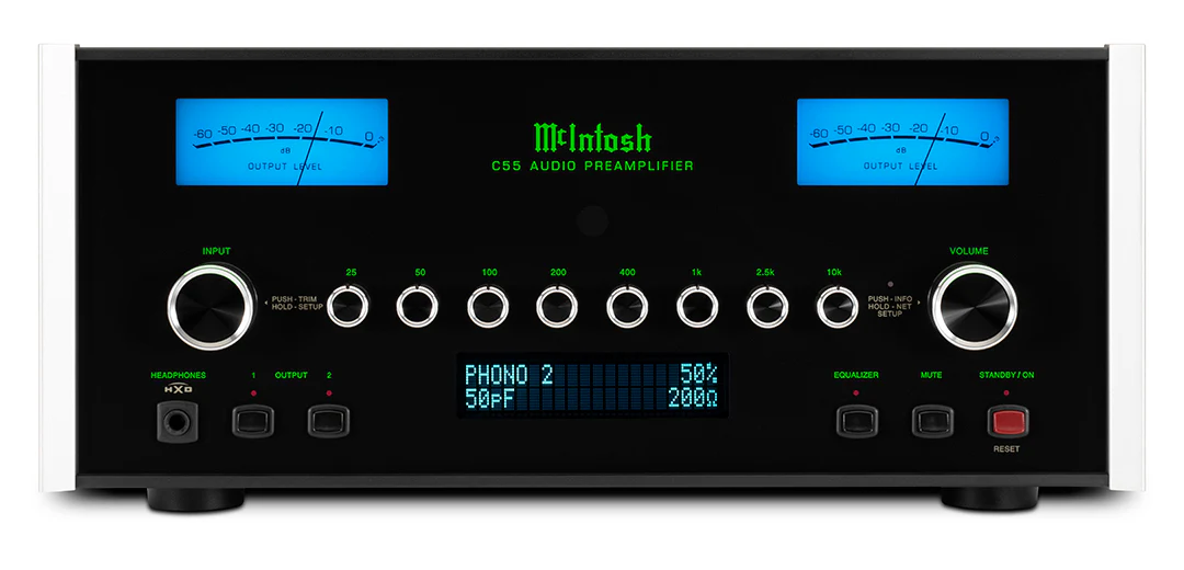 McIntosh C55 2-Channel Solid State Preamplifier (Black) - Image 4