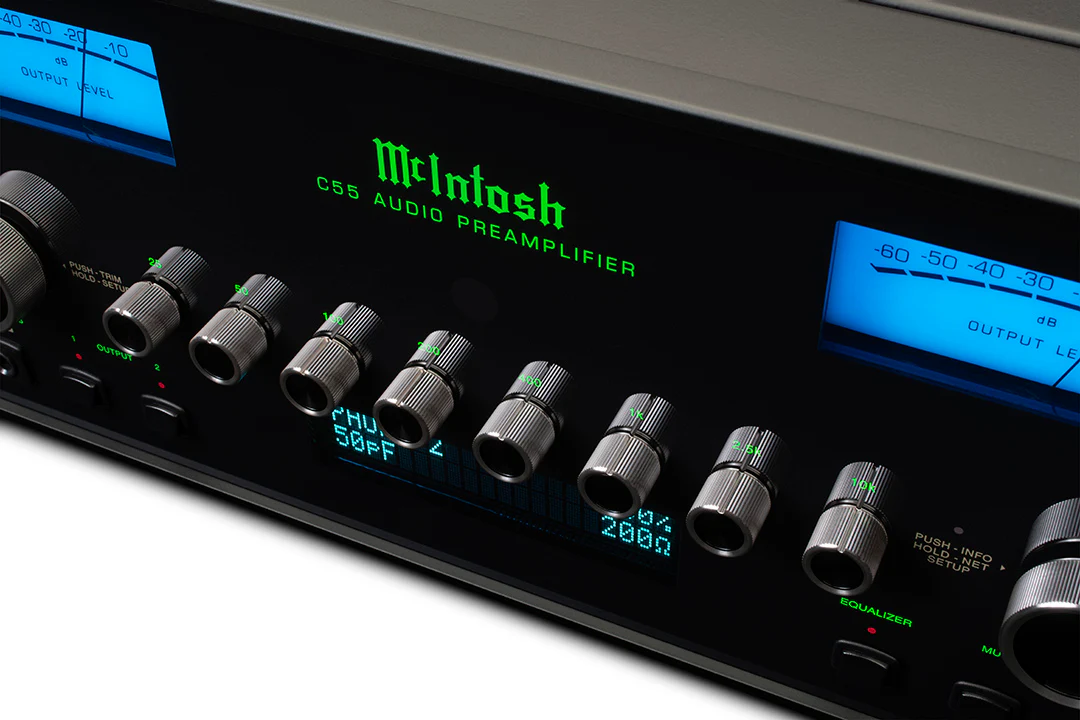 McIntosh C55 2-Channel Solid State Preamplifier (Black) - Image 8