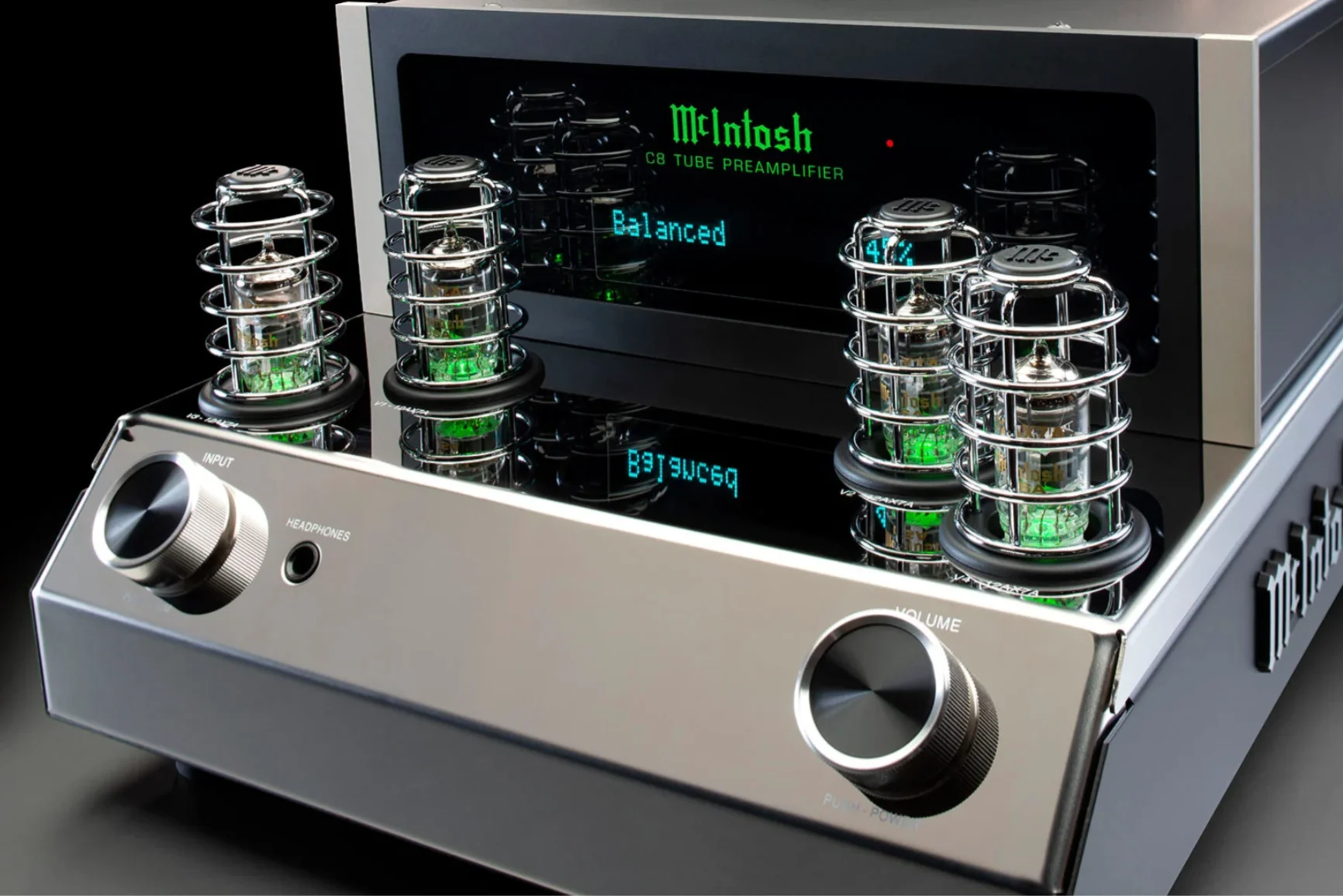 McIntosh C8 2-Channel Vacuum Tube Preamplifier (Black) - Image 3