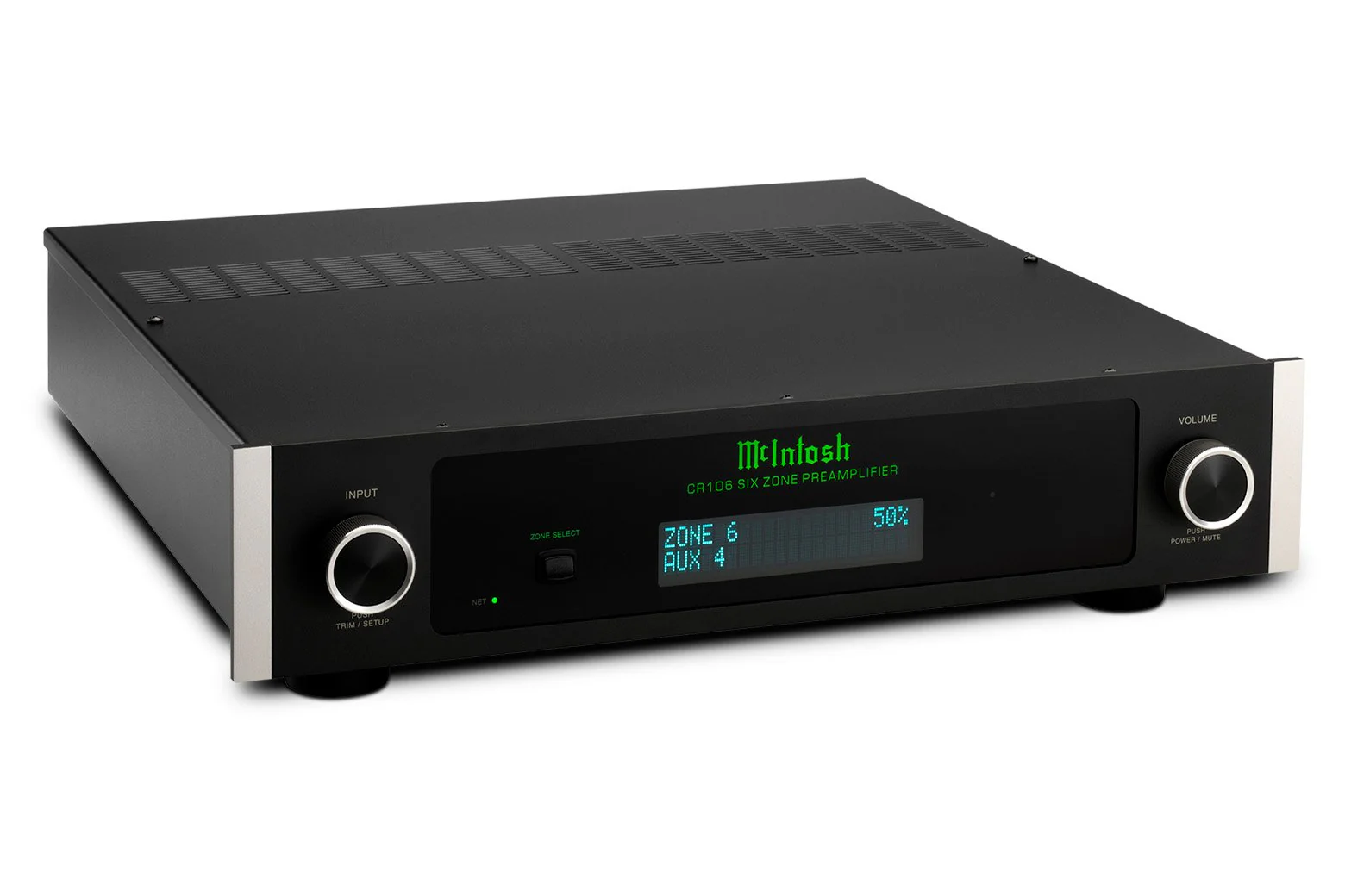 McIntosh CR106 2-Channel 6-Zone Preamplifier / Audio Matrix (Black)