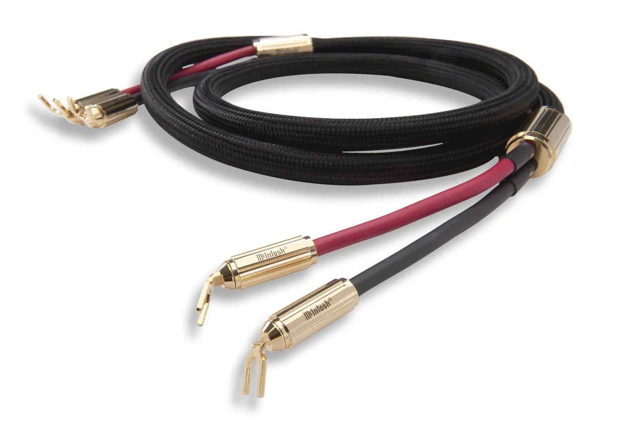 McIntosh CS Speaker Cable w/ Pre-Attached Spade Connectors (Black)