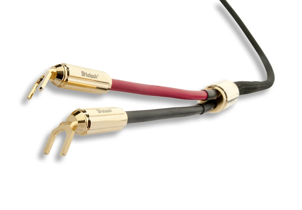 McIntosh CS Speaker Cable w/ Pre-Attached Spade Connectors (Black) - Image 2