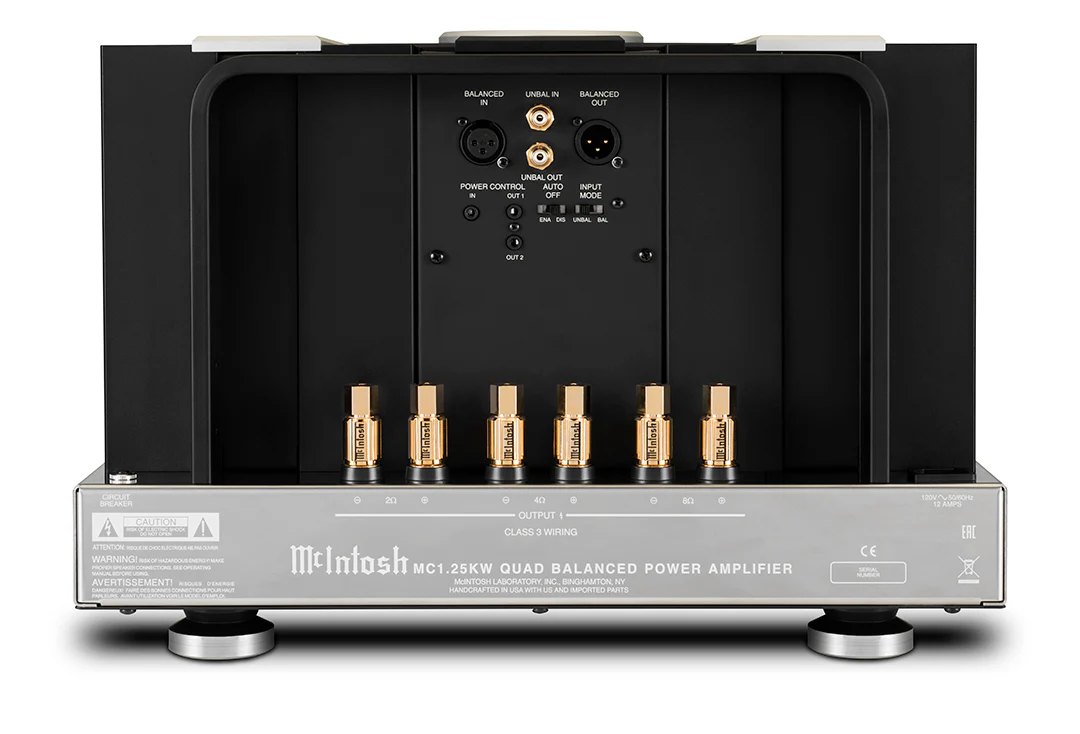 McIntosh MC1.25KW 1-Channel Solid State Amplifier (Black) - Image 4