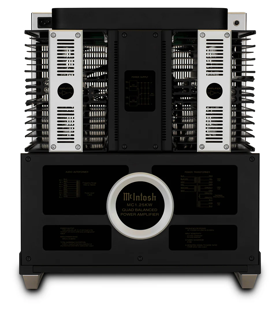 McIntosh MC1.25KW 1-Channel Solid State Amplifier (Black) - Image 5