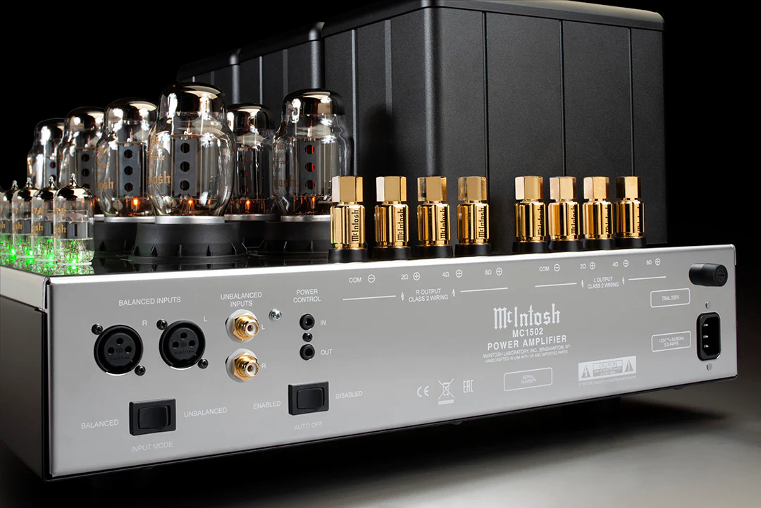 McIntosh MC1502 2-Channel Vacuum Tube Amplifier (Black) - Image 13
