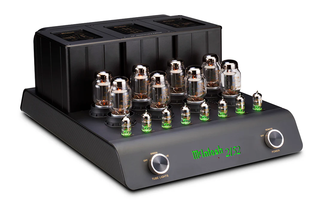 McIntosh MC2152 70th Anniversary 2-Channel Vacuum Tube Amplifier (Black) - Image 2