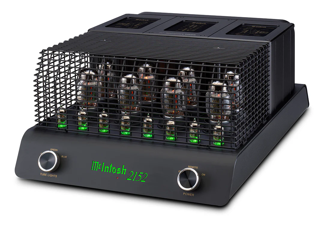 McIntosh MC2152 70th Anniversary 2-Channel Vacuum Tube Amplifier (Black) - Image 5