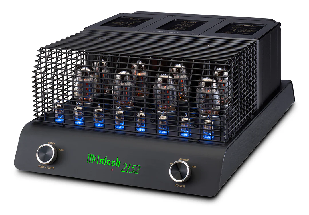 McIntosh MC2152 70th Anniversary 2-Channel Vacuum Tube Amplifier (Black) - Image 6